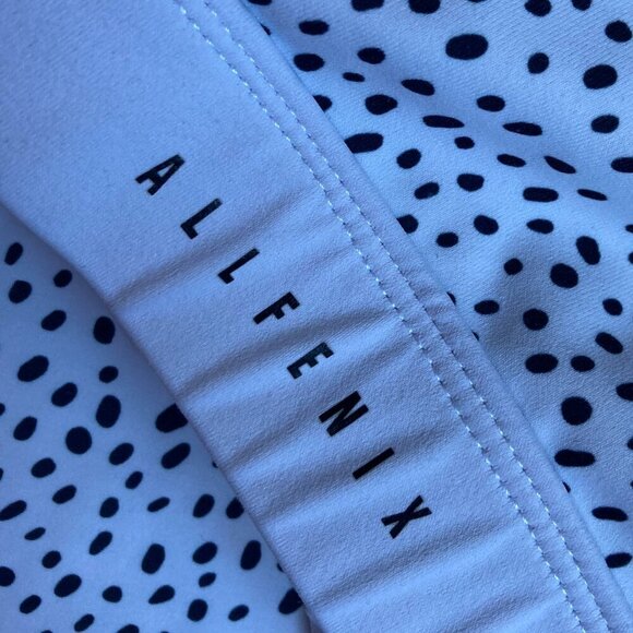 All Fenix Black & White spotted high ride leggings size L  & bra size  M - Picture 6 of 16
